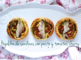 Hojaldre de sardinas con pesto y tomates cherry-2